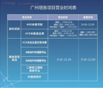 州塔停业时间为09:30-22:30
